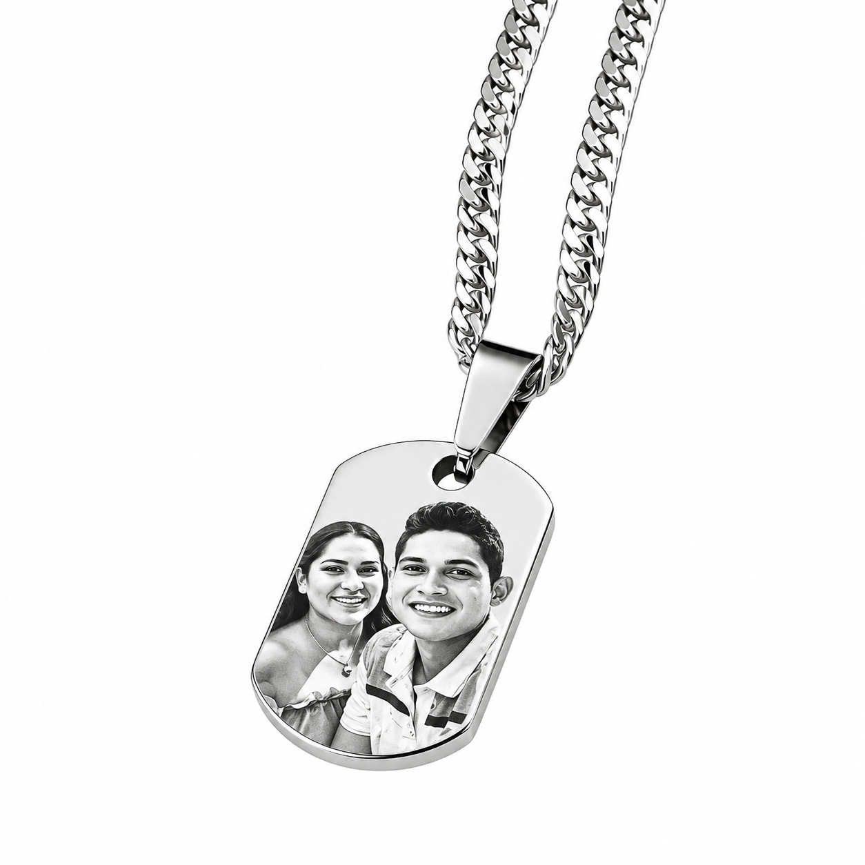 Collar placa mini personalizada