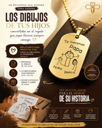 Doodles militaire badge ketting voor papa