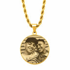 Foto-geëtste plaatketting