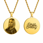 Foto-geëtste plaatketting