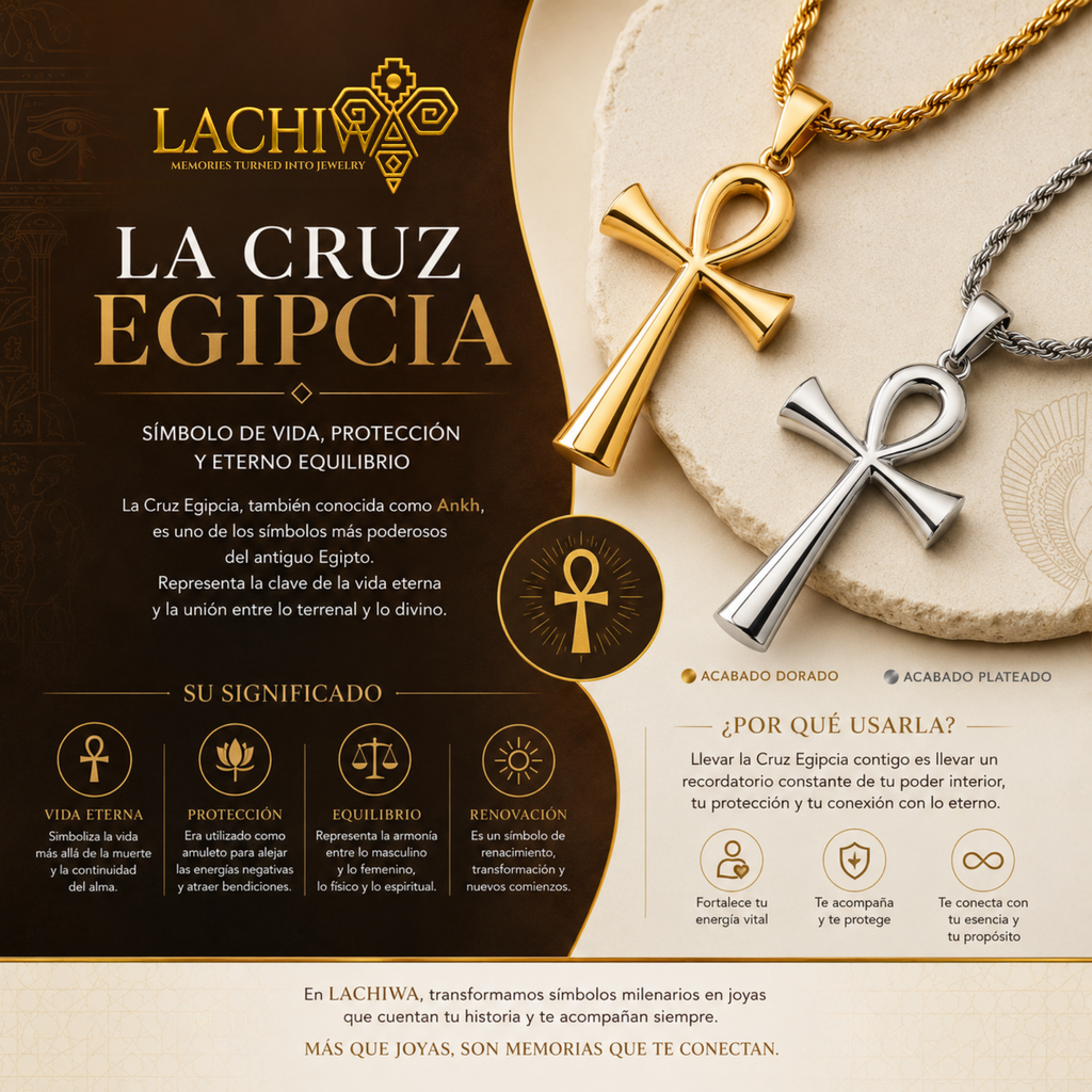 Collar cruz egipcia