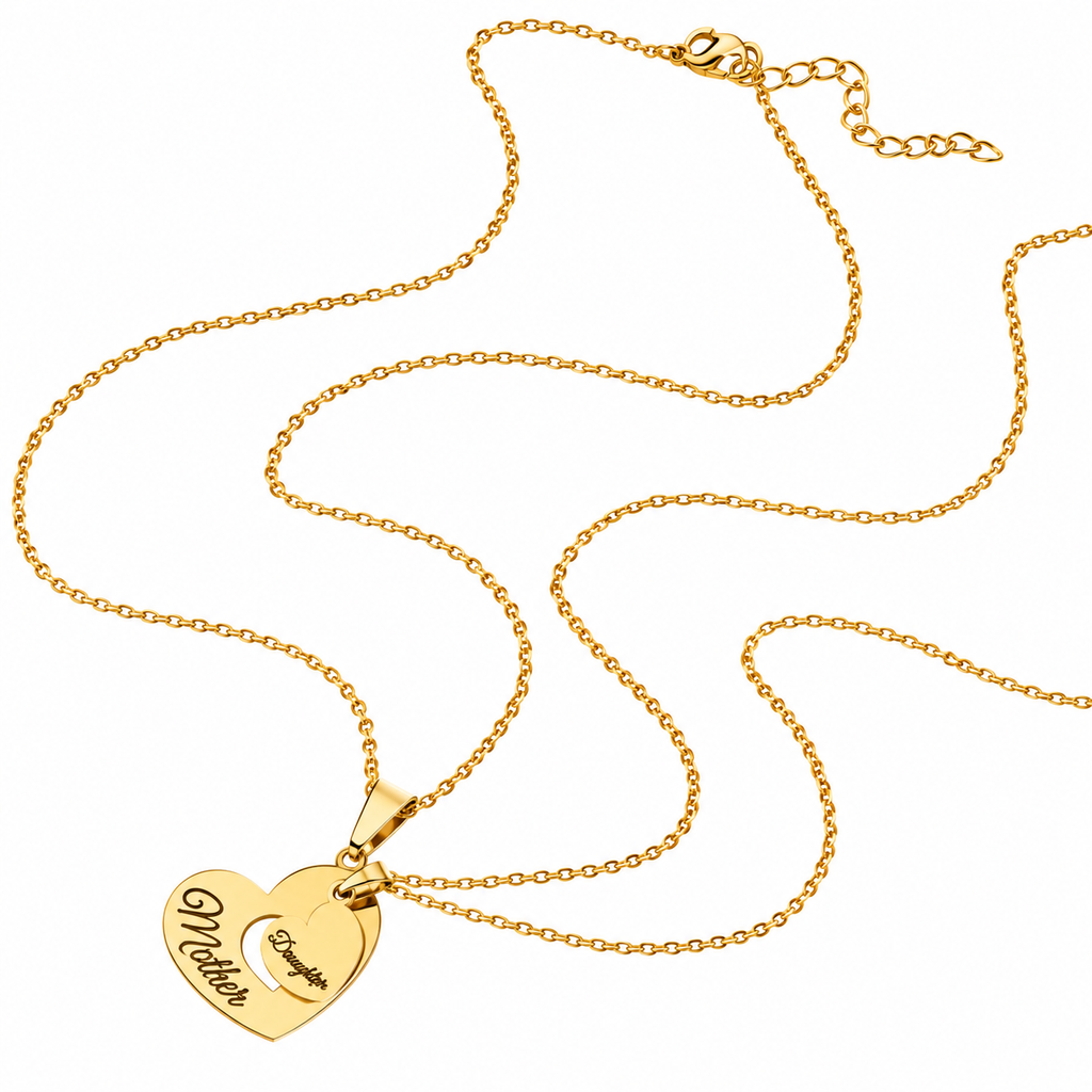 Collar duo de corazones mamá e hija