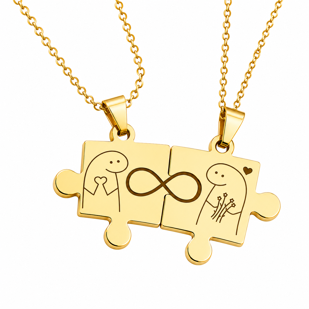 Collar para pareja Puzzle x2