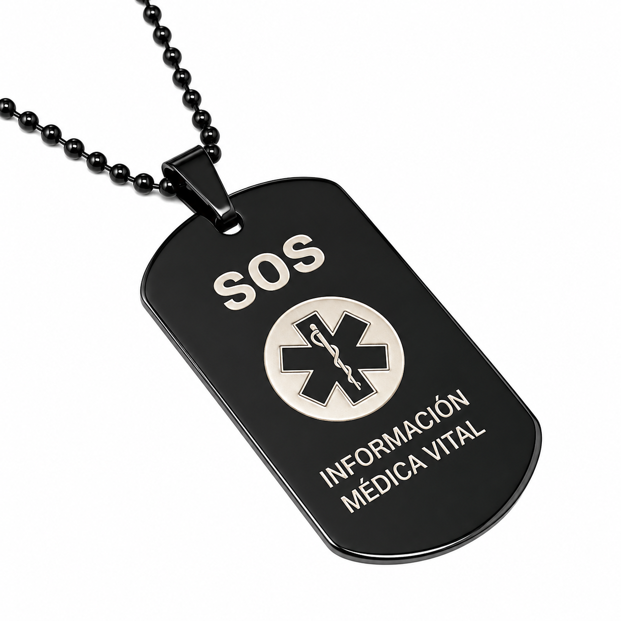 Collar SOS de Identificación Médica
