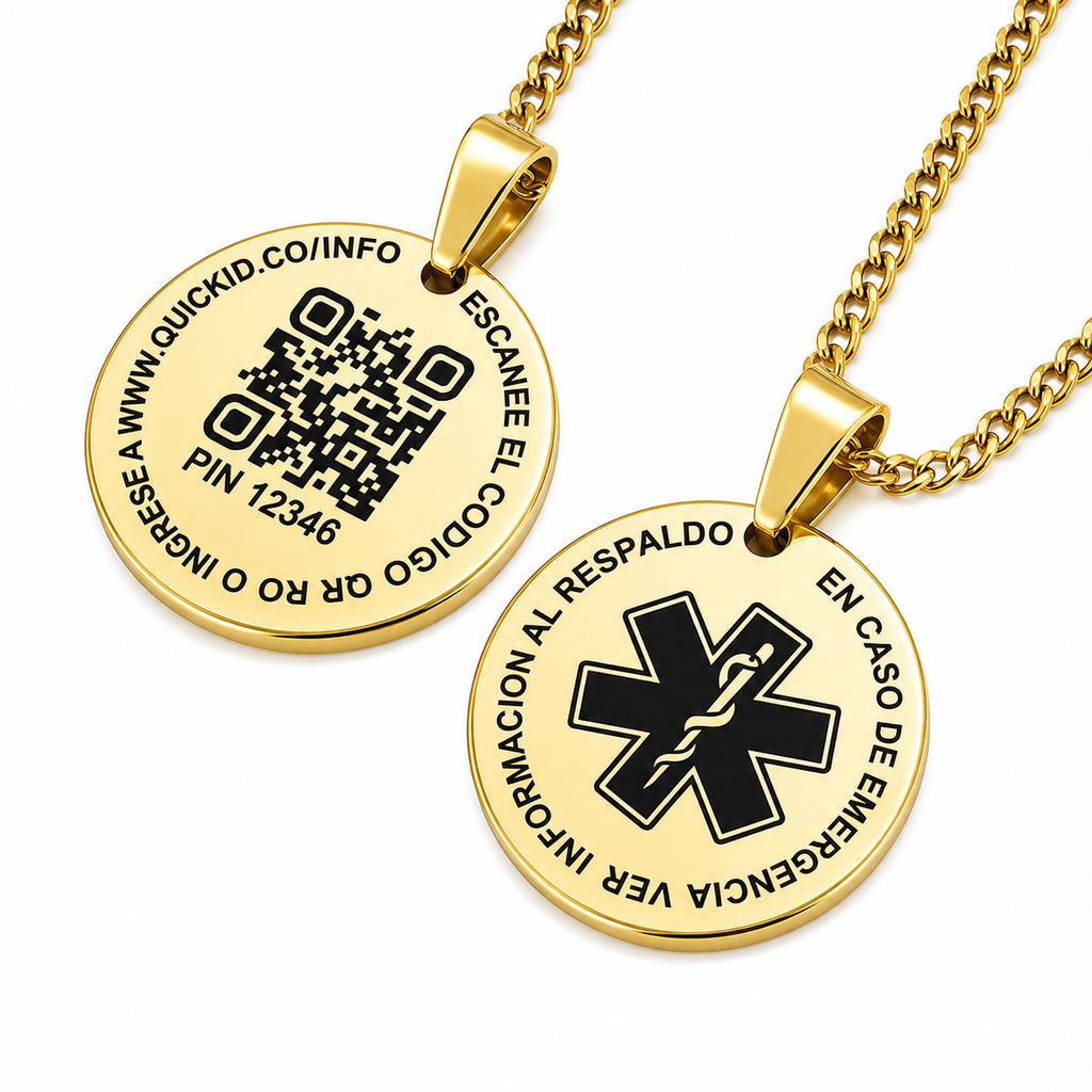 Collar SOS de Identificación Médica