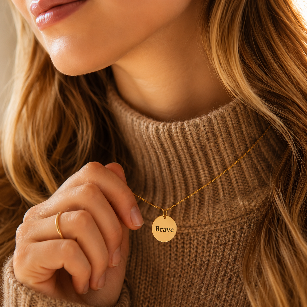 Collar placa mini personalizado