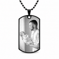 Collar placa personalizada con fotograbado