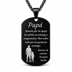 Collar placa personalizada con fotograbado