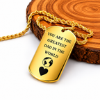 Collar placa personalizada con fotograbado