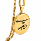 Collar relicario Ovalado Personalizado
