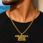 Collar triple nombre