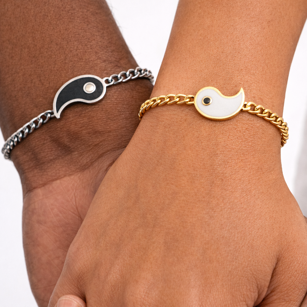 DUO DE PULSERAS YING & YANG