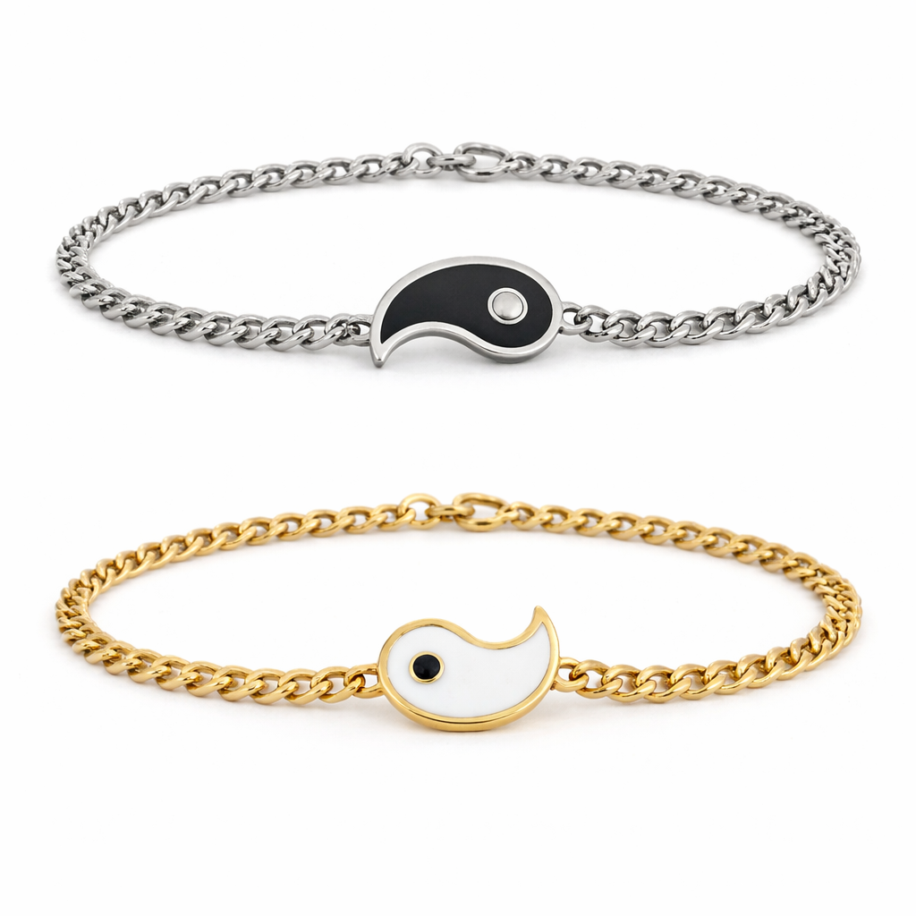 Yin en Yang armbandenset