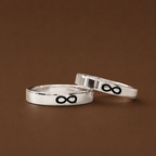 Duo de Anillos Infinito — Plata Ley 925