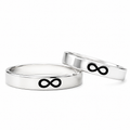 Duo de Anillos Infinito — Plata Ley 925
