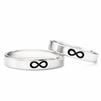 Duo de Anillos Infinito — Plata Ley 925