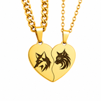 Set de Collares Corazón Partido
