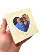 Heart chest with led light