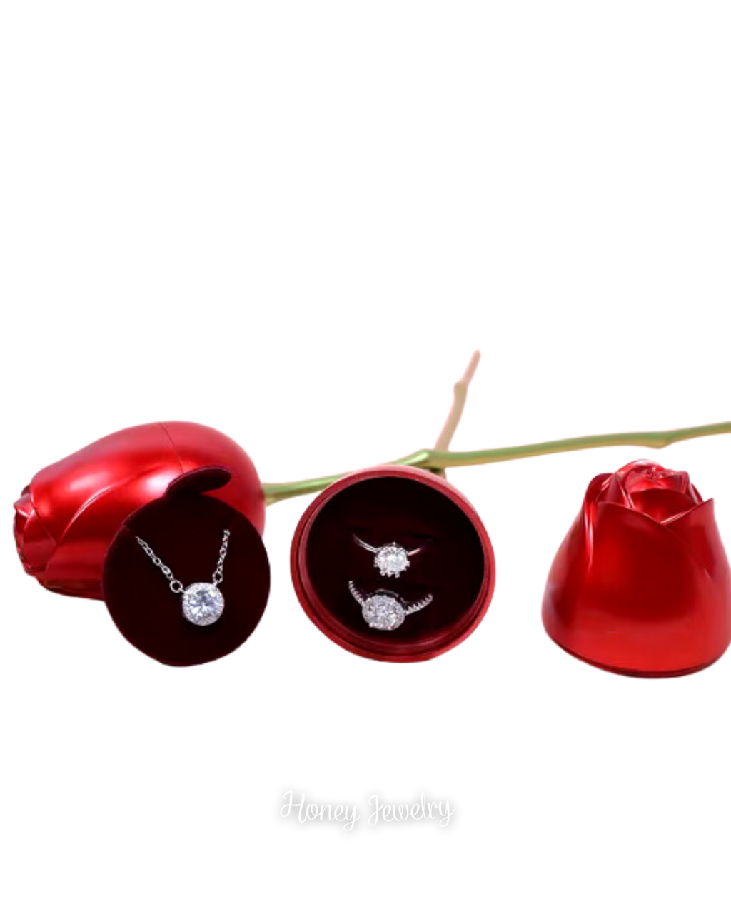 COFRE ROSA + CAJA ROJA