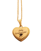 COLLAR CORAZÓN BORDEADO GRADUACIÓN