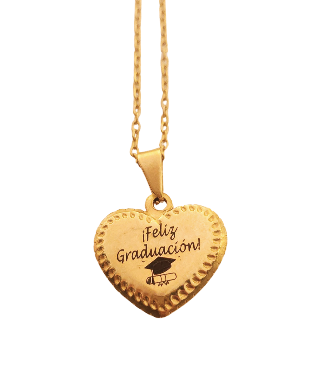 COLLAR CORAZÓN BORDEADO GRADUACIÓN