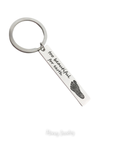 Verticale bordsleutelhanger met babyvoetafdruk