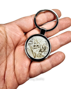 Doodles Military Badge Keychain for Dad