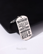 Military plate necklace - Laser engraved text