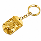 militaire badge sleutelhanger met hart