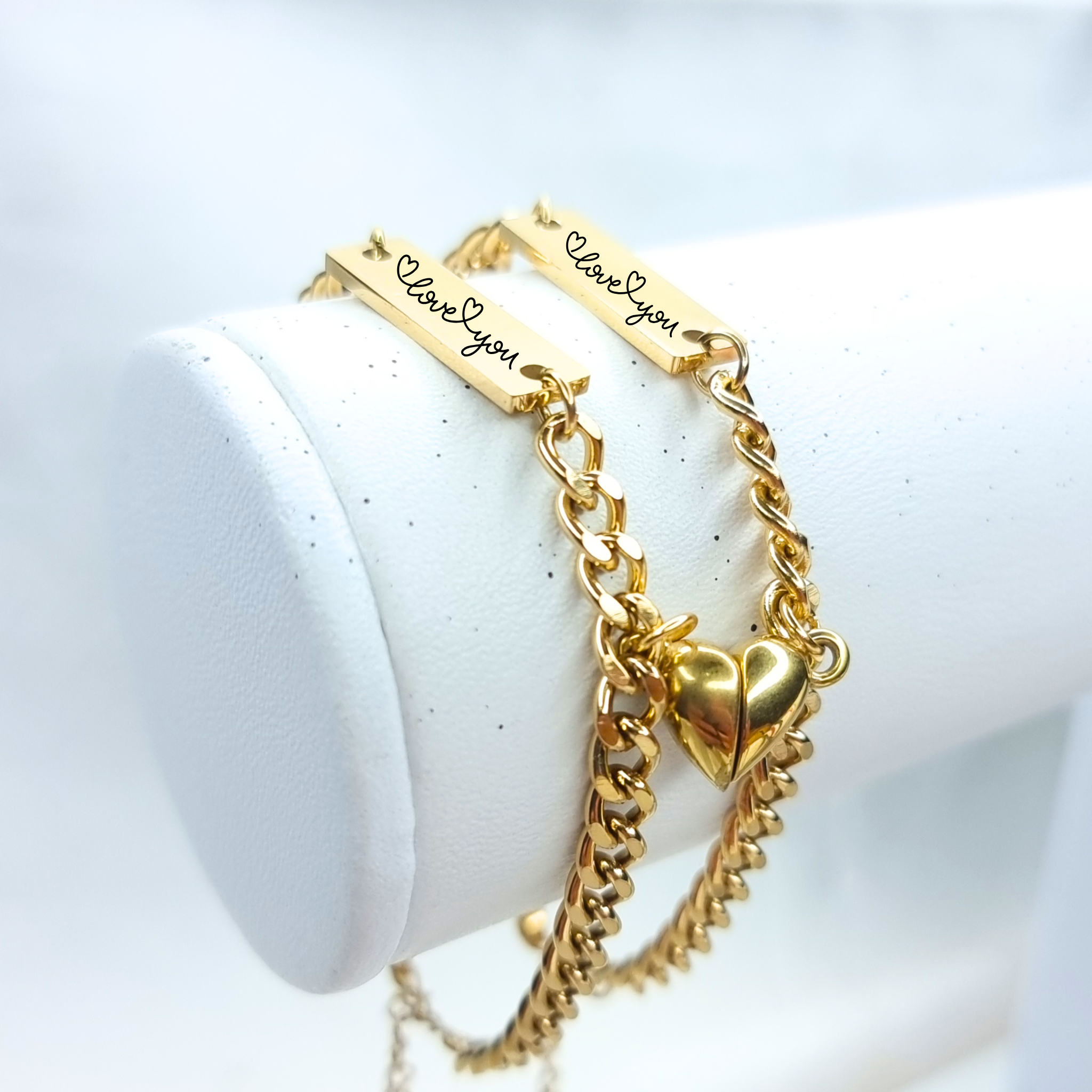 DUO DE PULSERAS MATCH CORAZÓN