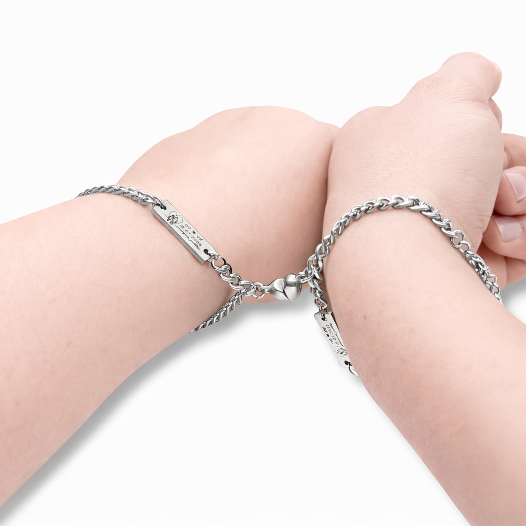 DUO DE PULSERAS MATCH CORAZÓN