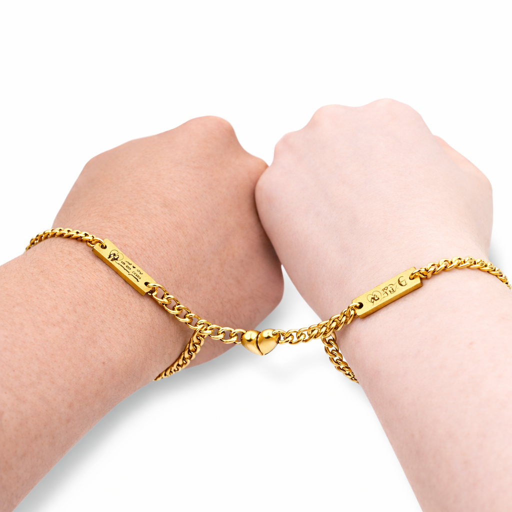 DUO DE PULSERAS MATCH CORAZÓN
