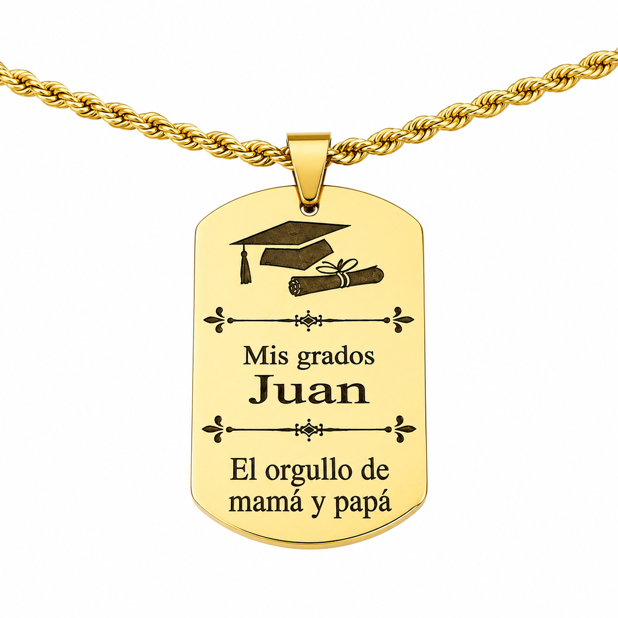 Placa personalizada mini graduación