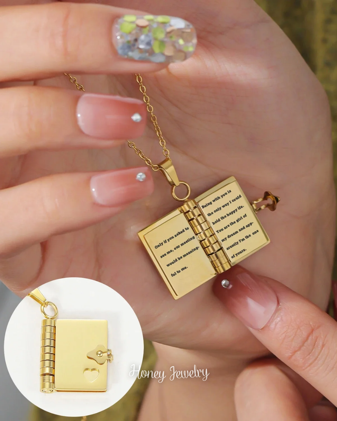 COLLAR LIBRO DE AMOR MINI