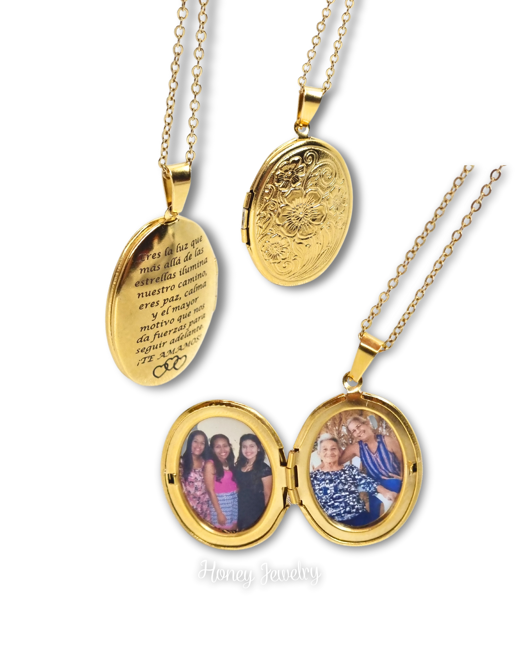 Foto-geëtste reliekschrijnketting