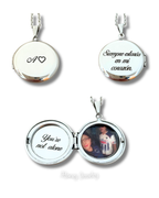 Foto-geëtste reliekschrijnketting