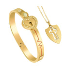 SET PULSERA CANDADO & COLLAR LLAVE