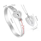 SET PULSERA CANDADO & COLLAR LLAVE