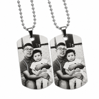 Set de collares placa para pareja