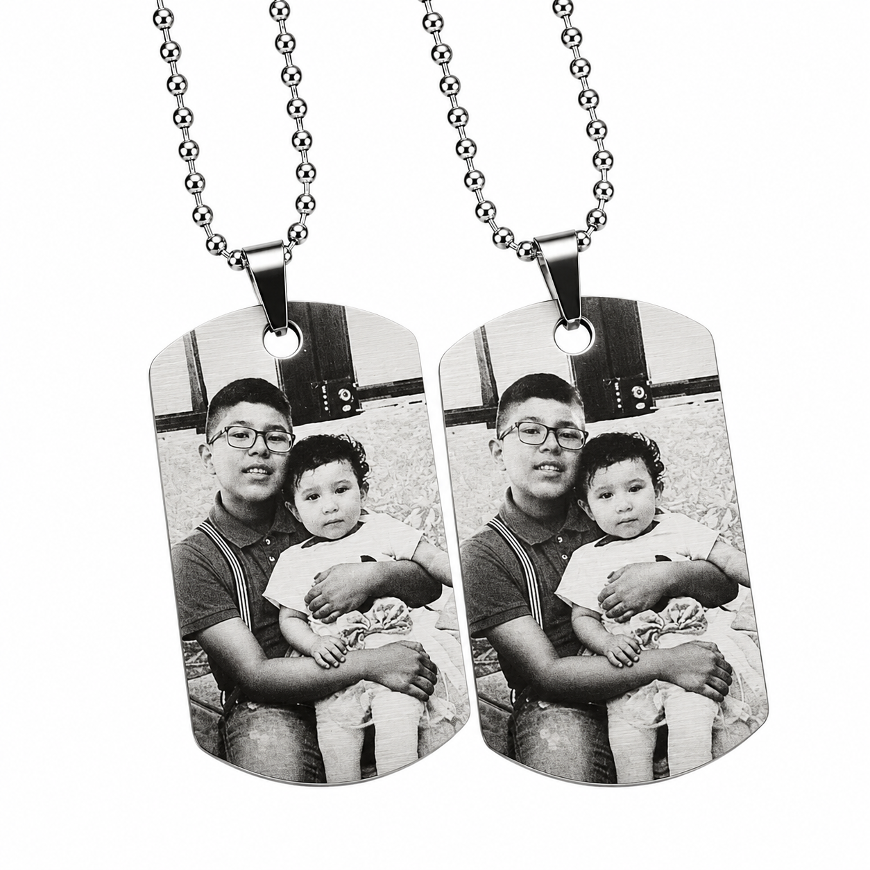 Set de collares placa para pareja
