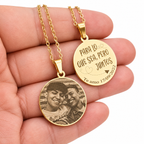 Foto-geëtste plaatketting
