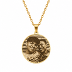 Foto-geëtste plaatketting