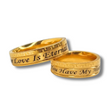 DUO DE ANILLOS PARA PAREJA DISEÑO TRIBAL