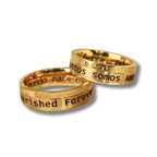 DUO DE ANILLOS PARA PAREJA DISEÑO TRIBAL