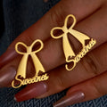 ARETES LAZO CON NOMBRE