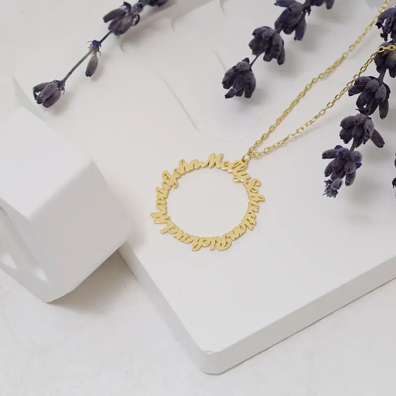 COLLAR CIRCULO CON NOMBRES