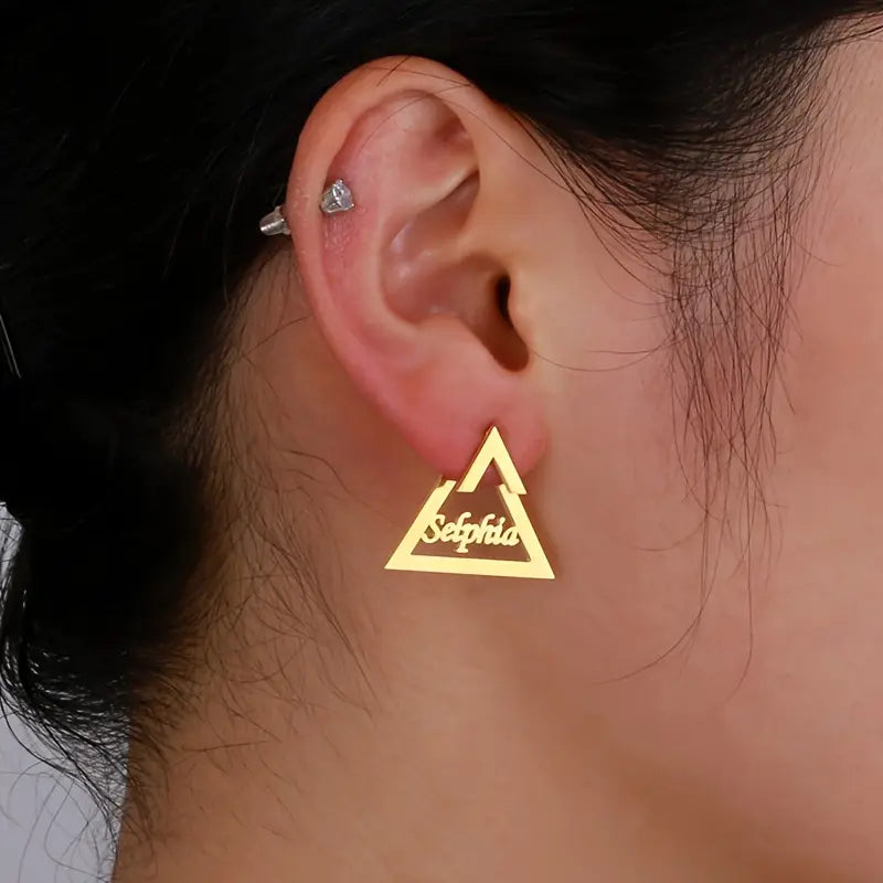 Maxi Hoops with Classic Name