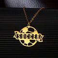 COLLAR CON NOMBRE Y PELOTA DE FUTBOL