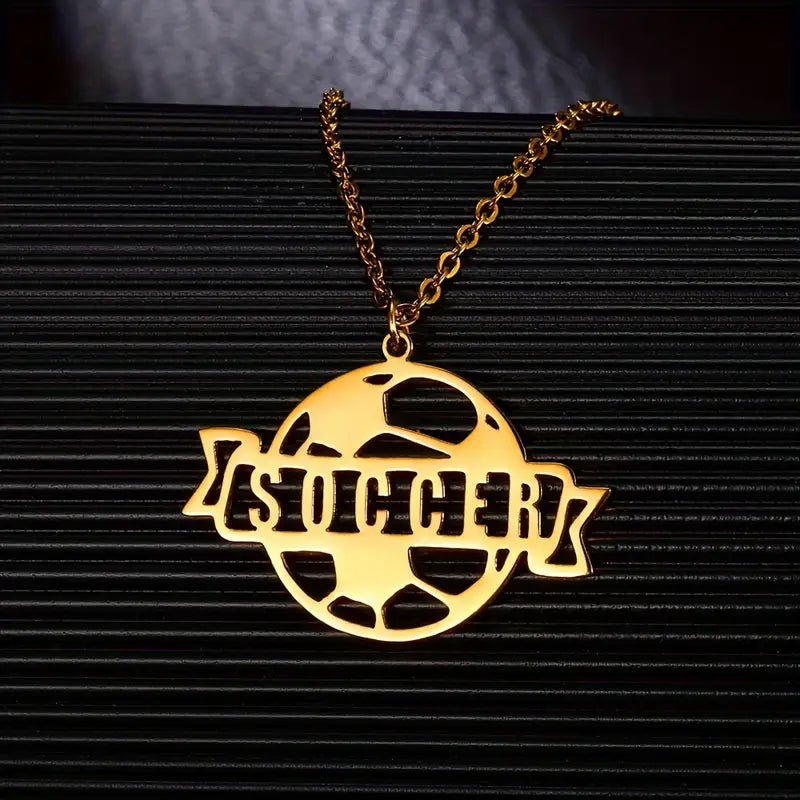 COLLAR CON NOMBRE Y PELOTA DE FUTBOL