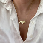 COLLAR CON NOMBRE CLÁSICO Y MARCO CORAZON